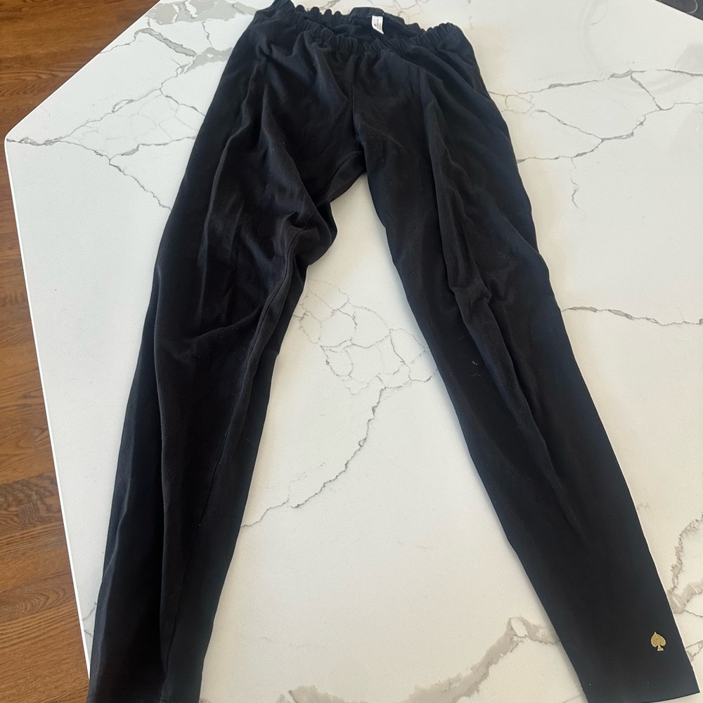 Kate Spade Black Leggings with Gold Accent